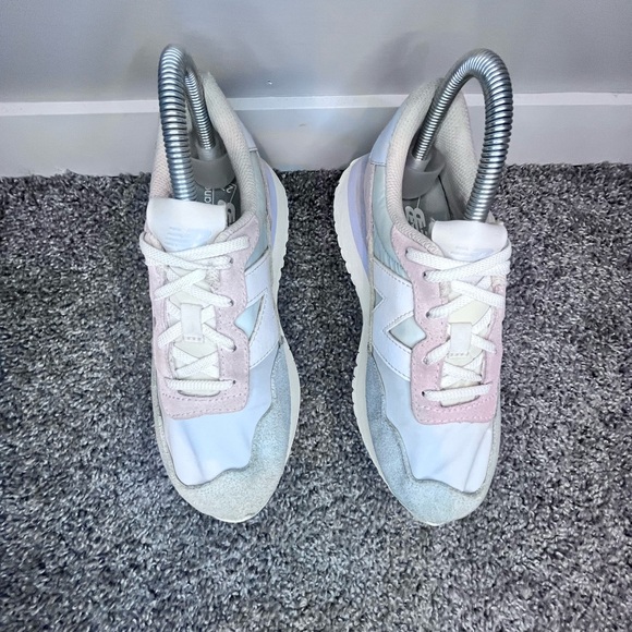 New Balance 237 Pastel Pink Blue White Women’s Size 4 GS237PC - Picture 5 of 8